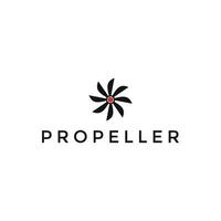 enkel propeller logotyp design mall vektor