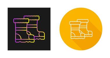 Vektorsymbol für Regenstiefel vektor