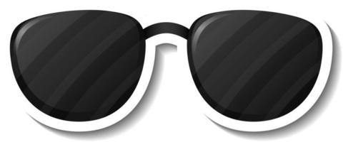 eine Aufklebervorlage mit Brillen Sonnenbrillen vektor