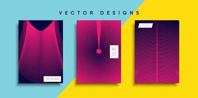 Minimale Vector-Cover-Designs. Zukünftige Plakatschablone vektor