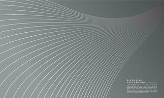 minimalistisch glatt Welle Linie abstrakt Hintergrund. modern Kurve Mischung Linie Design. vektor