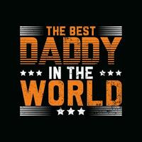 das Beste Papa im das Welt, kreativ Väter Tag t Hemd Design vektor