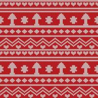 Weihnachten und Neu Jahr Design.nahtlos Stricken Muster vektor