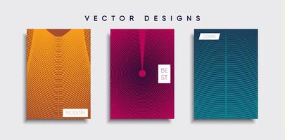 Minimale Vector-Cover-Designs. Zukünftige Plakatschablone vektor