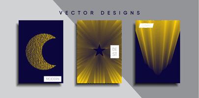 Minimal vektor täckdesign. Framtida affischmall.