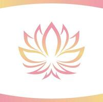 lotus wellness blomma logotyp vektor