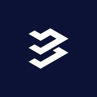 Brief b minimalistisch Kunst Logo vektor