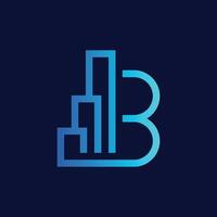 brev b logotyp illustration konst. b logotyp illustration vektor