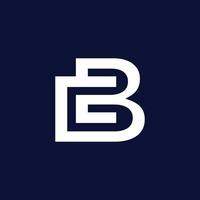 abstrakt brev b logotyp ikon vektor