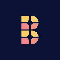 fri vektor branding identitet företags- vektor logotyp b design