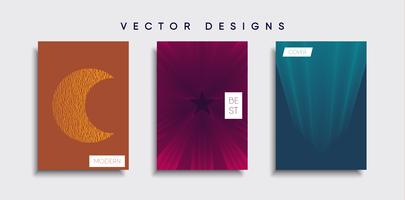 Minimale Vector-Cover-Designs. Zukünftige Plakatschablone. vektor