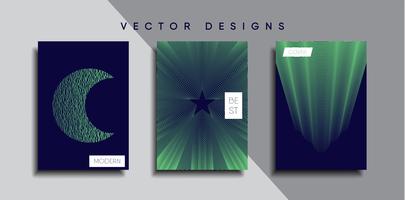 Minimal vektor täckdesign. Framtida affischmall.