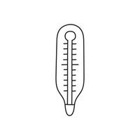 Hand gezeichnet Thermometer Vektor Illustration.