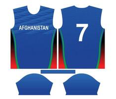 afghanistan cricket team sporter unge design eller afghanistan cricket jersey design vektor