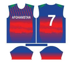 afghanistan cricket team sporter unge design eller afghanistan cricket jersey design vektor