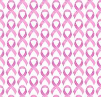 tileable sömlös rosa band motiv textur design stödjande bröst cancer medvetenhet vektor