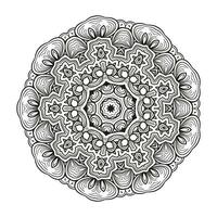 mandala konst för färg bok. rena dekorativ runda prydnad. orientalisk mönster, vektor illustration färg bok sida. cirkulär mönster i form av mandala för henna, mehndi, tatuering, dekoration.