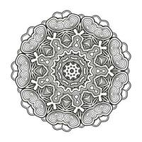 mandala konst för färg bok. rena dekorativ runda prydnad. orientalisk mönster, vektor illustration färg bok sida. cirkulär mönster i form av mandala för henna, mehndi, tatuering, dekoration.