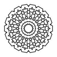 mandala konst för färg bok. rena dekorativ runda prydnad. orientalisk mönster, vektor illustration färg bok sida. cirkulär mönster i form av mandala för henna, mehndi, tatuering, dekoration.