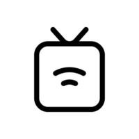 einfach Clever Fernseher Symbol. das Symbol können Sein benutzt zum Webseiten, drucken Vorlagen, Präsentation Vorlagen, Illustrationen, usw vektor