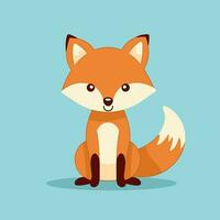 Fuchs Vektor süß Fuchs Karikatur Symbol