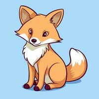 Fuchs Vektor süß Fuchs Karikatur Symbol