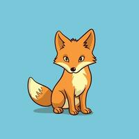 Fuchs Vektor süß Fuchs Karikatur Symbol