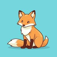 Fuchs Vektor süß Fuchs Karikatur Symbol