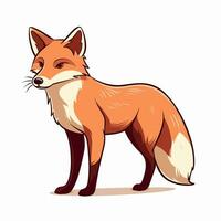 Fuchs Vektor süß Fuchs Karikatur Symbol