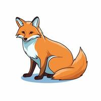 Fuchs Vektor süß Fuchs Karikatur Symbol