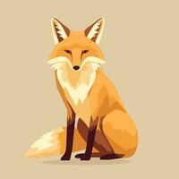 Fuchs Vektor süß Fuchs Karikatur Symbol