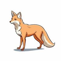 Fuchs Vektor süß Fuchs Karikatur Symbol