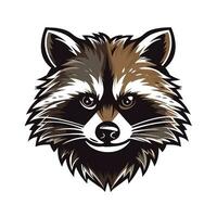 Waschbär Vektor süß Waschbär Karikatur Symbol