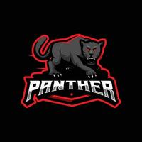 panter maskot logotyp design illustration vektor