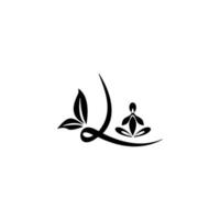 Natur Yoga Logo Vorlage Design Vektor, Emblem, Design Konzept, kreativ Symbol, Symbol vektor