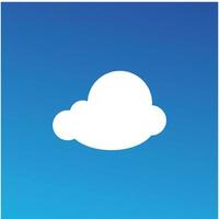 Wolke Blau Himmel Illustration Vektor eben Element Design