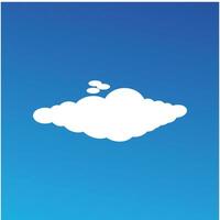 Wolke Blau Himmel Illustration Vektor eben Element Design