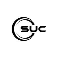 suc logotyp design, inspiration för en unik identitet. modern elegans och kreativ design. vattenmärke din Framgång med de slående detta logotyp. vektor