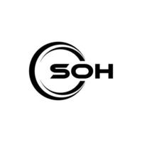 soh Logo Design, Inspiration zum ein einzigartig Identität. modern Eleganz und kreativ Design. Wasserzeichen Ihre Erfolg mit das auffällig diese Logo. vektor