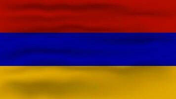 Armenisch Flagge winken. Vektor Hintergrund zum Banner Design. Vektor Illustration.