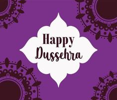 Happy Dussehra Festival von Indien, traditionelle religiöse Mythologie vektor