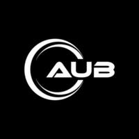 aub logotyp design, inspiration för en unik identitet. modern elegans och kreativ design. vattenmärke din Framgång med de slående detta logotyp. vektor