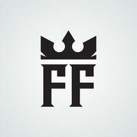 modern ff logotyp design mall. vinstfri vektor illustration