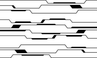 abstrakt schwarz Schaltkreis Cyber geometrisch Muster Design modern futuristisch Technologie Hintergrund Vektor