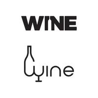Wein-Logo-Design vektor