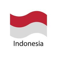 indonesien flagga ikon vektor