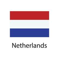 Niederlande Flagge Symbol Vektor