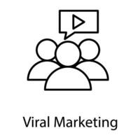 Internet und Digital Marketing Linie Symbole vektor