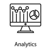 Internet und Digital Marketing Linie Symbole vektor