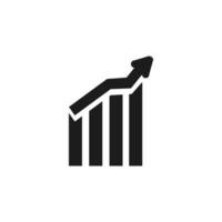 Geschäft Finanzen Symbol solide Glyphe schwarz isoliert auf Weiß Hintergrund vektor